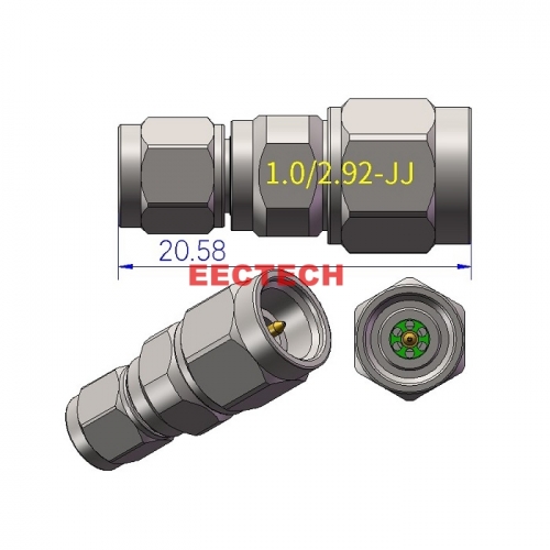 1.0/2.92-JJ Coaxial converter, 1.0/2.92 series converters, EECTECH