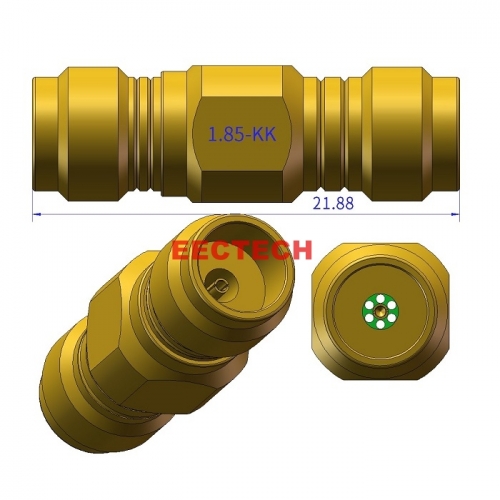 1.85-KK Coaxial converter, 1.85 series converters,  EECTECH