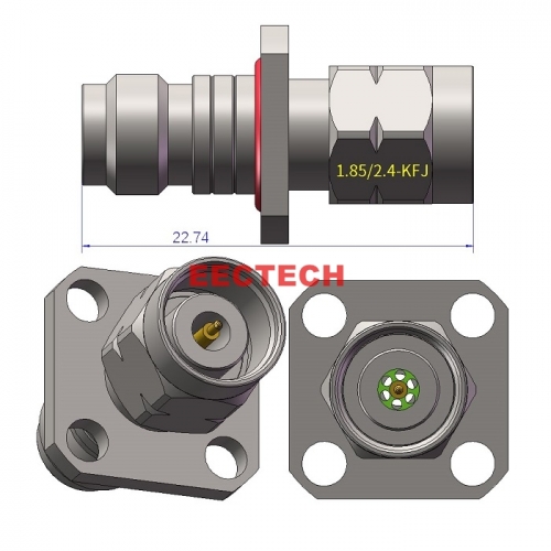 1.85/2.4-KFJ Coaxial adapters, 1.85/2.4 series Coaxial adapters,  EECTECH