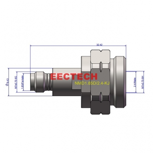 NMD1.85D/2.4-KJ  Coaxial converter, NMD1.85D series converter, Dedicated converter for VNA cable assemblies