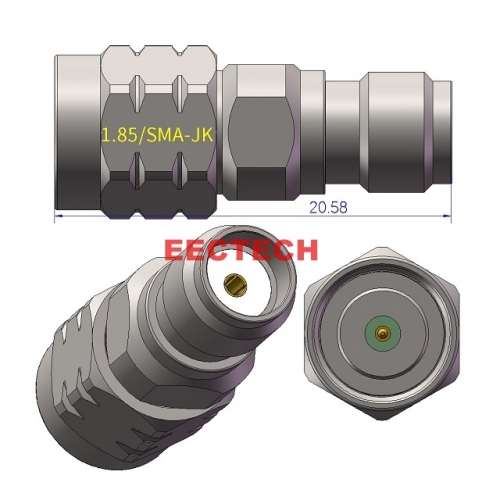 1.85/SMA-JK Coaxial converter, 1.85/SMA series converters, EECTECH