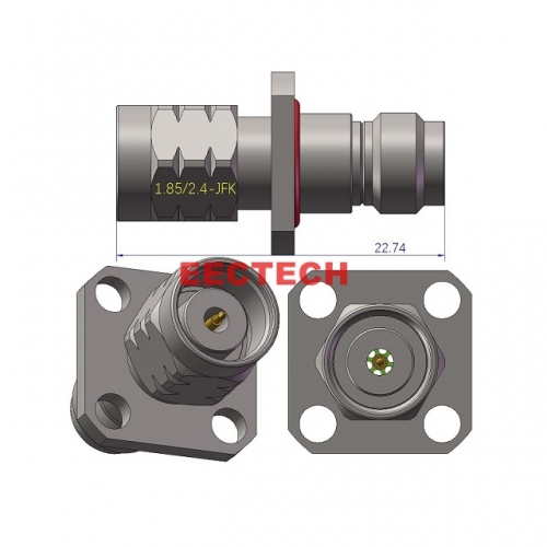 1.85/2.4-JFK Coaxial adapters, 1.85/2.4 series Coaxial adapters,  EECTECH