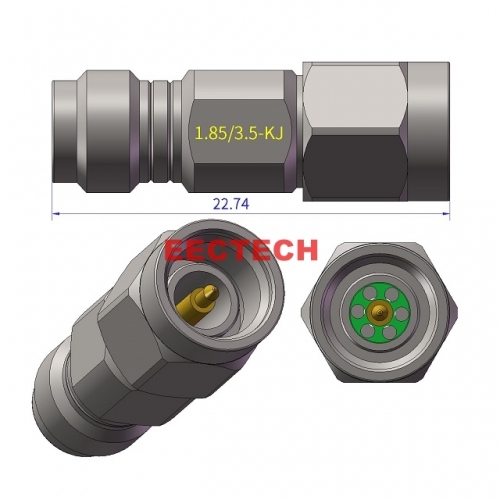 1.85/3.5-KJ Coaxial converter, 1.85/3.5 series converters, EECTECH