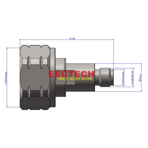 NMD1.85S/2.92-KK Coaxial converter, NMD1.85D series converter, Dedicated converter for VNA cable assemblies