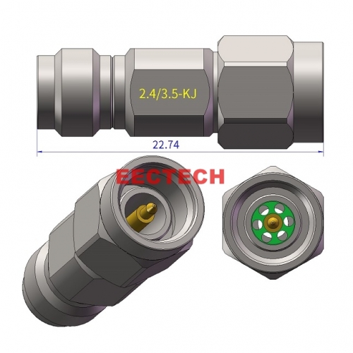 2.4/3.5-KJ Coaxial converter, 2.4/3.5 series converters,  EECTECH