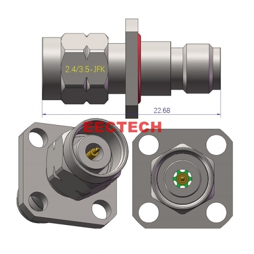 2.4/3.5-JFK Coaxial converter, 2.4/3.5 series converters,  EECTECH