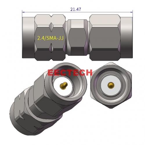 2.4/SMA-JJ Coaxial converter, 2.4/SMA series converters,  EECTECH