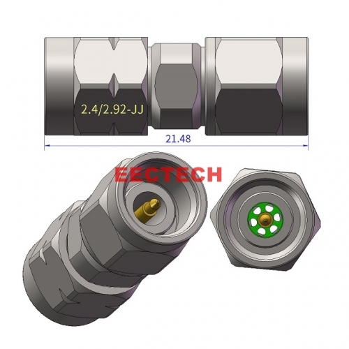 2.4/2.92-JJ Coaxial converter, 2.4/2.92 series converters,  EECTECH