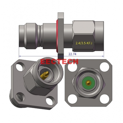 2.4/3.5-KFJ Coaxial converter, 2.4/3.5 series converters,  EECTECH