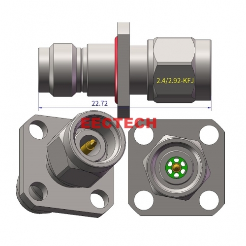 2.4/2.92-KFJ Coaxial converter, 2.4/2.92 series converters,  EECTECH