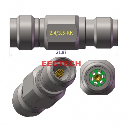 2.4/3.5-KK Coaxial converter, 2.4/3.5 series converters,  EECTECH