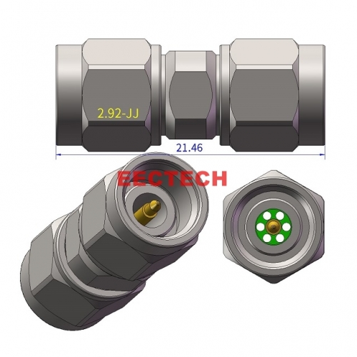 2.92-JJ Coaxial adapter, 2.92 series converters,  EECTECH