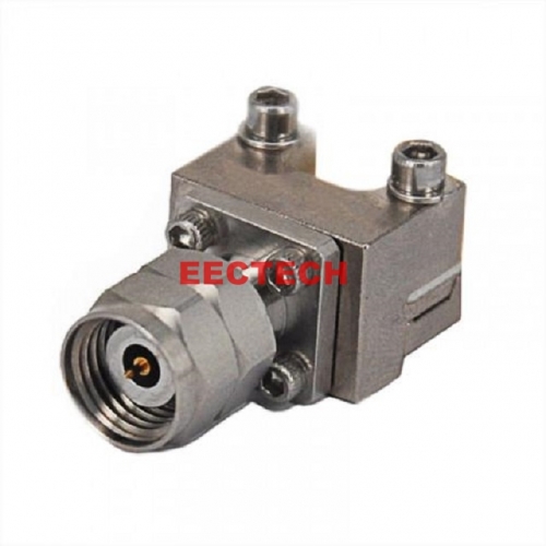 2.4-JFD0851, 2.4mm Male End Launch Connector, 2 Hole Flange, DC-50GHz,Solderless Connector, EECTECH