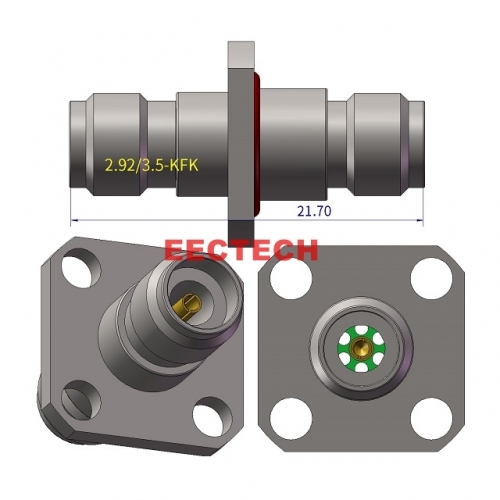 2.92/3.5-KFK Coaxial adapter, 2.92/3.5 series converters,  EECTECH