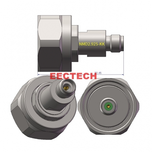 NMD2.92S-KK Coaxial adapter, for port of Vector Network (Special for Protection), NMD2.92D series converters,  EECTECH