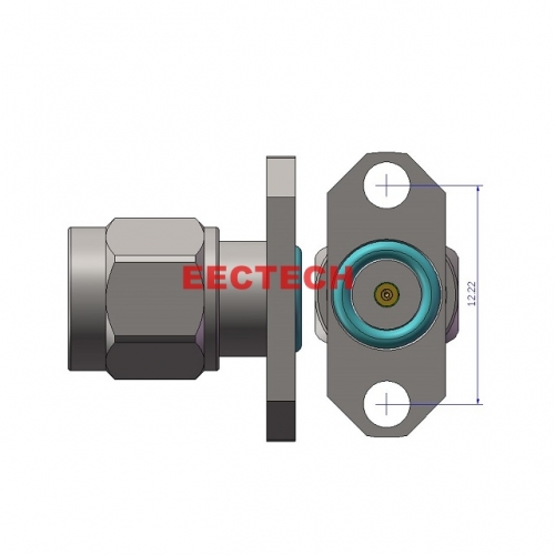 2.92JF2-904 Detachable Panel Connector, 2.92 series converters, EECTECH