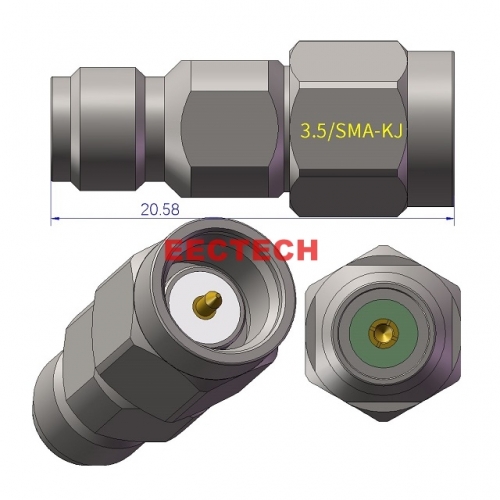 3.5/SMA-KJ Coaxial adapter, 3.5/SMA series converters,  EECTECH