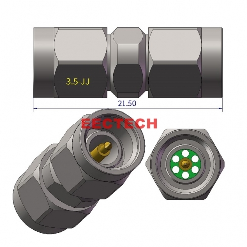 3.5-JJ Coaxial adapter, 3.5 series converters,  EECTECH