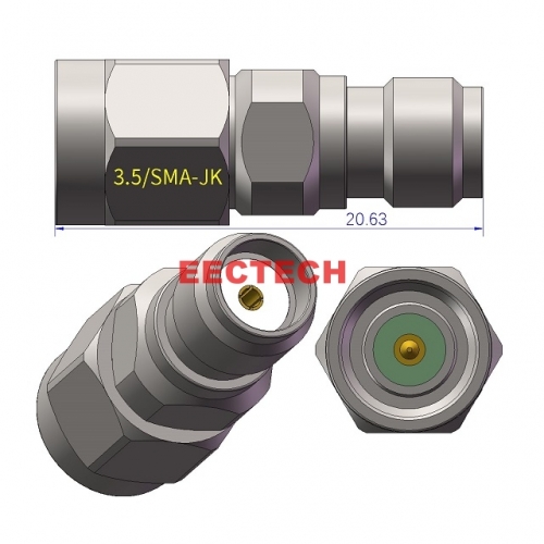 3.5/SMA-JK Coaxial adapter, 3.5/SMA series converters,  EECTECH