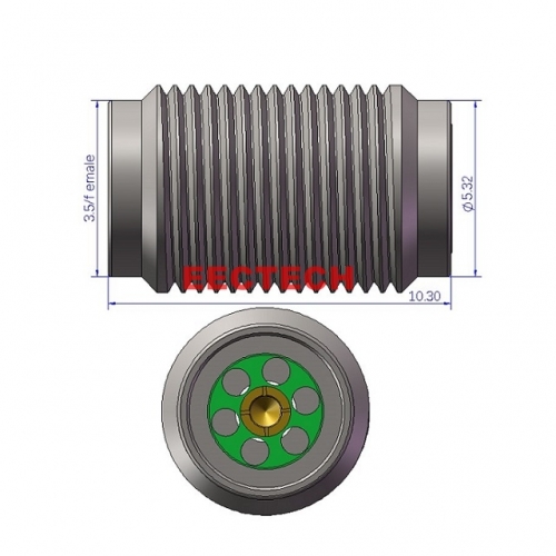 3.5KY Detachable Panel Connector, 3.5mm Threaded Mounted Connector,  EECTECH