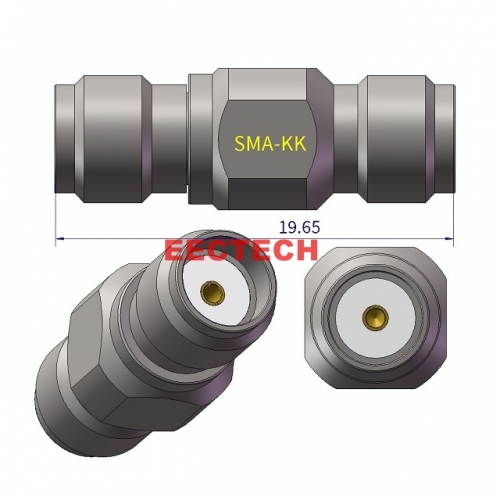 SMA-KK Coaxial adapter, SMA series converter,  EECTECH