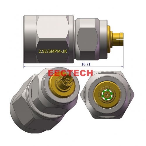 2.92/SMPM-JK Coaxial adapter, 2.92/SMPM series converters, EECTECH