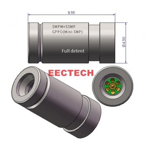 SMPMM1CL-65F Coaxial Fixed Load, 1Watts, DC-40GHz, SMPM series coaxial fixed load, EECTECH