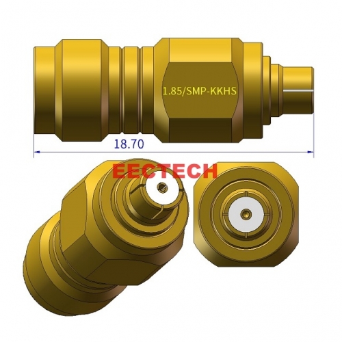 1.85/SMP-KKS Coaxial adapter, For Light Distribution Hole, 1.85/SMP Series Converter, EECTECH