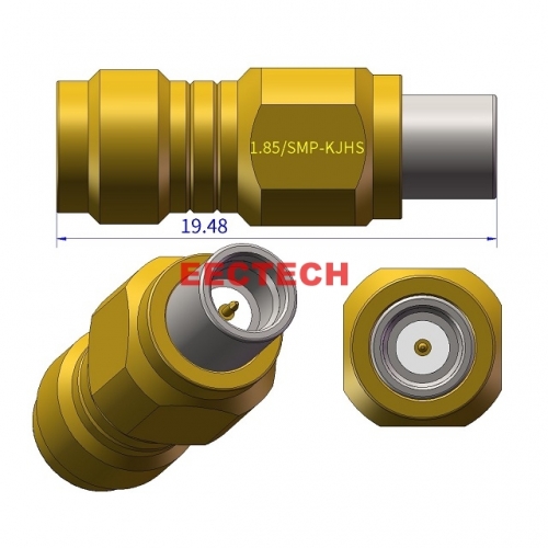 1.85/SMP-KJS Smooth Bore Coaxial adapter, 1.85/SMP Series Converter, EECTECH