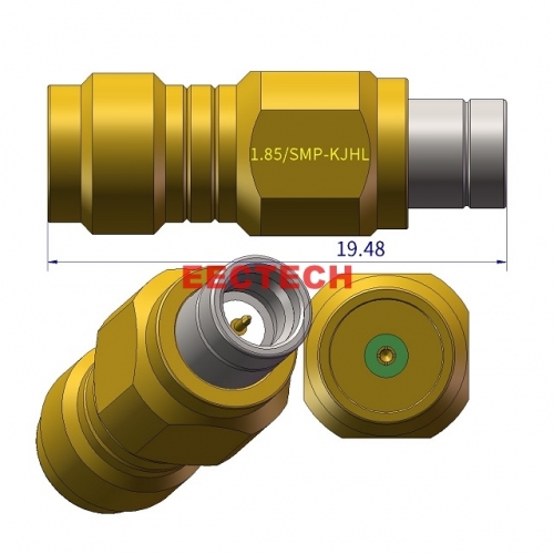 1.85/SMP-KJL Limited Detent Coaxial adapter, 1.85/SMP Series Converter, EECTECH