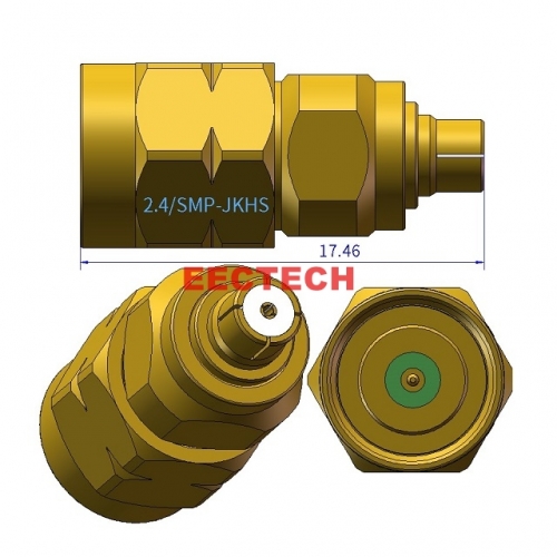 2.4/SMP-JKS Coaxial adapter, For Light Distribution Hole, 2.4/SMP Series Converter, EECTECH