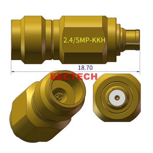 2.4/SMP-KK Coaxial adapter, 2.4/SMP Series Converter, EECTECH