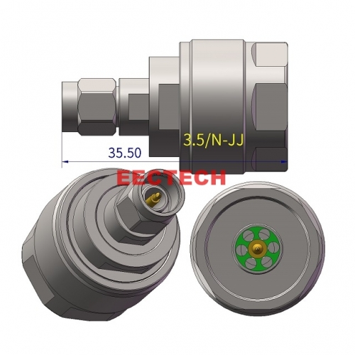 3.5/N-JJ Coaxial adapter, 1.85,2.4,2.92,3.5J/N series converters, EECTECH