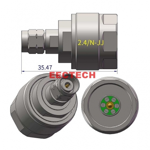 2.4/N-JJ Coaxial adapter, 1.85,2.4,2.92,3.5J/N series converters, EECTECH