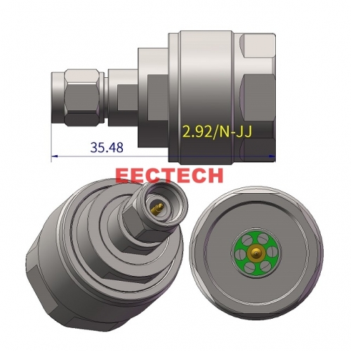 2.92/N-JJ Coaxial adapter, 1.85,2.4,2.92,3.5J/N series converters, EECTECH