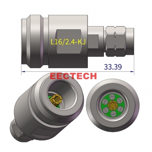 L16/2.4-KJ Coaxial adapter, L16/1.85,2.4,2.92,3.5J series converters, EECTECH