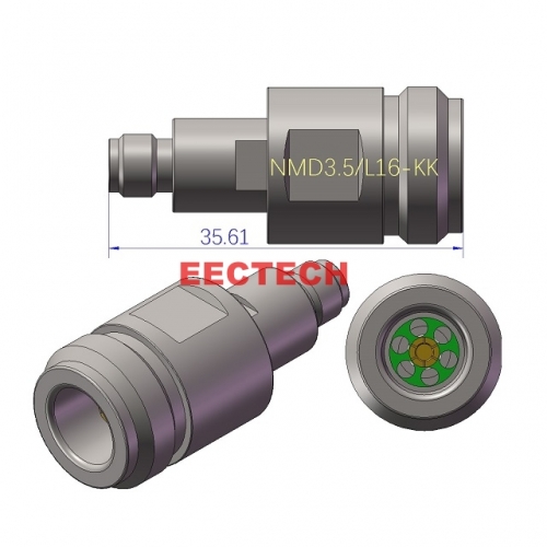 NMD3.5/L16-KK Coaxial adapter, for VNA cable assembly, NMD1.85,2.4,2.92,3.5K/L16 series converters, EECTECH