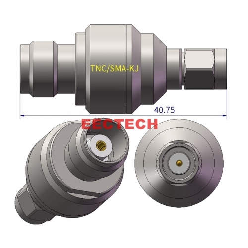 TNC/SMA-KJ Coaxial adapter, TNC/SMA series converters, EECTECH