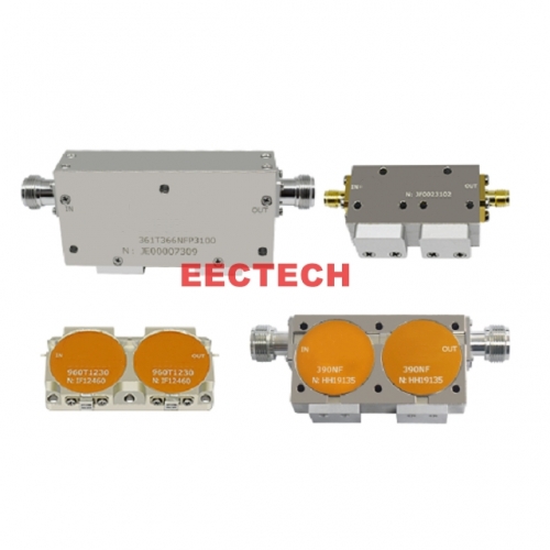 Dual Junction Isolator, Coaxial type 10MHz to 27.5GHz, FM,VHF,UHF,GSM,CDMA,WCDMA,LTE,L.S.C.X band, etc, Dual Junction Isolator series,EECTECH