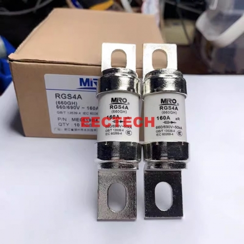 10pcs Miro RGS4A-200A 200 Amp Fast Acting Fuse – 660V, 200A