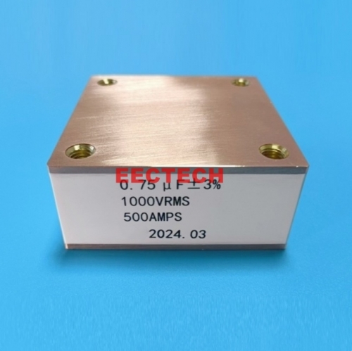 CBB90B, 0.75uF, 700V/1000V, 500A solid state high frequency film capacitor