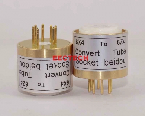 6X4 to 6Z4 conversion base 6X4, 6063, EZ90, CV493, 6202 tube conversion base 6Z4 tube (1box=2pcs)