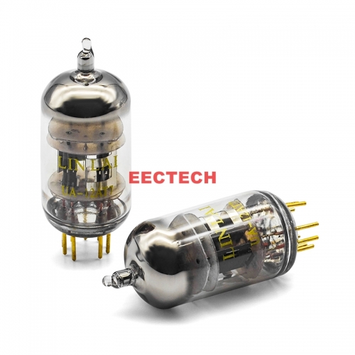 LINLAI UA-12AT7 tube, High μ double triode miniature nine-pin tube (1 Pair)