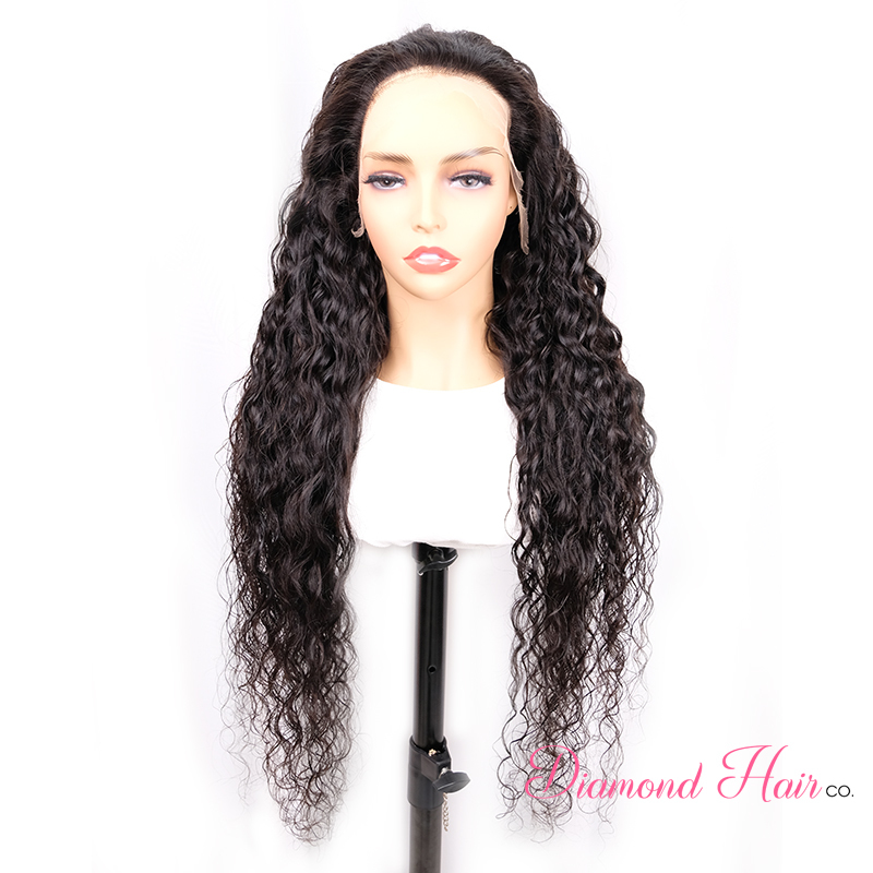 Water Wave HD Lace  5x5 Closure Wig & 13x4 13x6 Full Frontal Wig 200% Density Mink Brazilian Diamond Virgin Hair