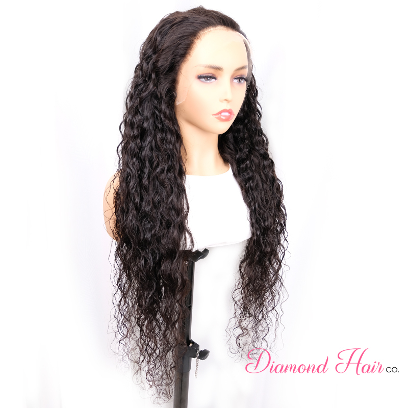 Water Wave HD Lace  5x5 Closure Wig & 13x4 13x6 Full Frontal Wig 200% Density Mink Brazilian Diamond Virgin Hair