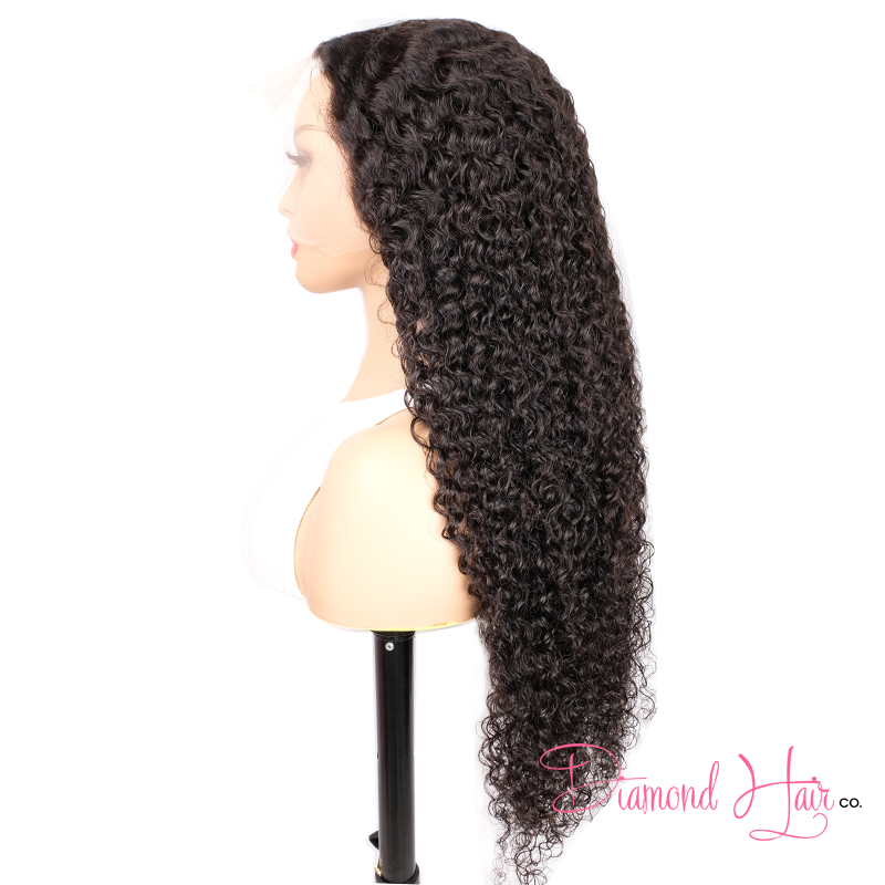 Deep Curly 5x5 Closure Wig & 13x4 13x6 Full Frontal Wig 200% Density Mink Brazilian Diamond Virgin Hair