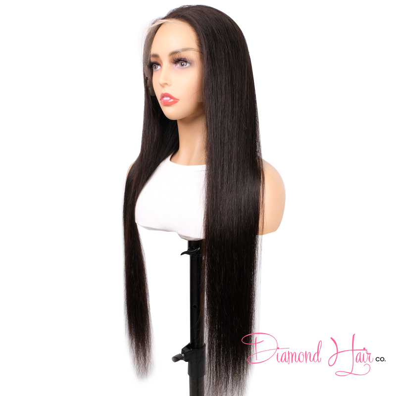 Silky Straight Lace 5x5 Closure Wig 13x4 13x6 Full Frontal Wig 200% Density Mink Brazilian Diamond Virgin Hair