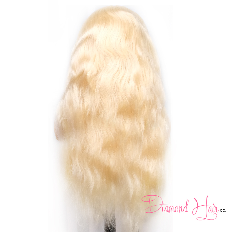 Blonde#613 Body Wave HD Lace 5x5 Closure Wig 13x4 13x6 Full Frontal Wig 200% Density Mink Brazilian Diamond Virgin Hair