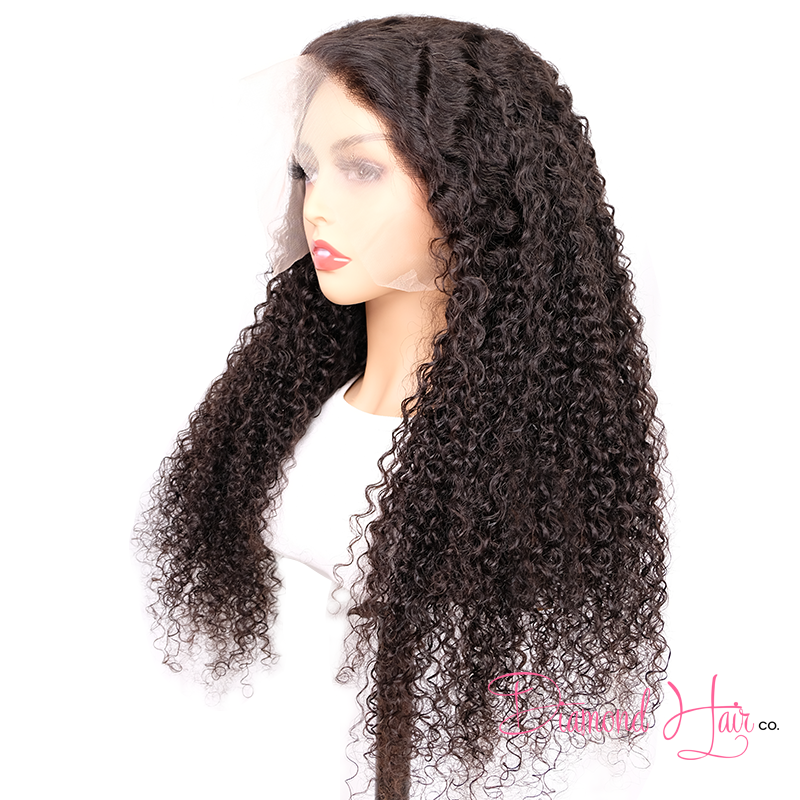 Deep Curly 5x5 Closure Wig & 13x4 13x6 Full Frontal Wig 200% Density Mink Brazilian Diamond Virgin Hair