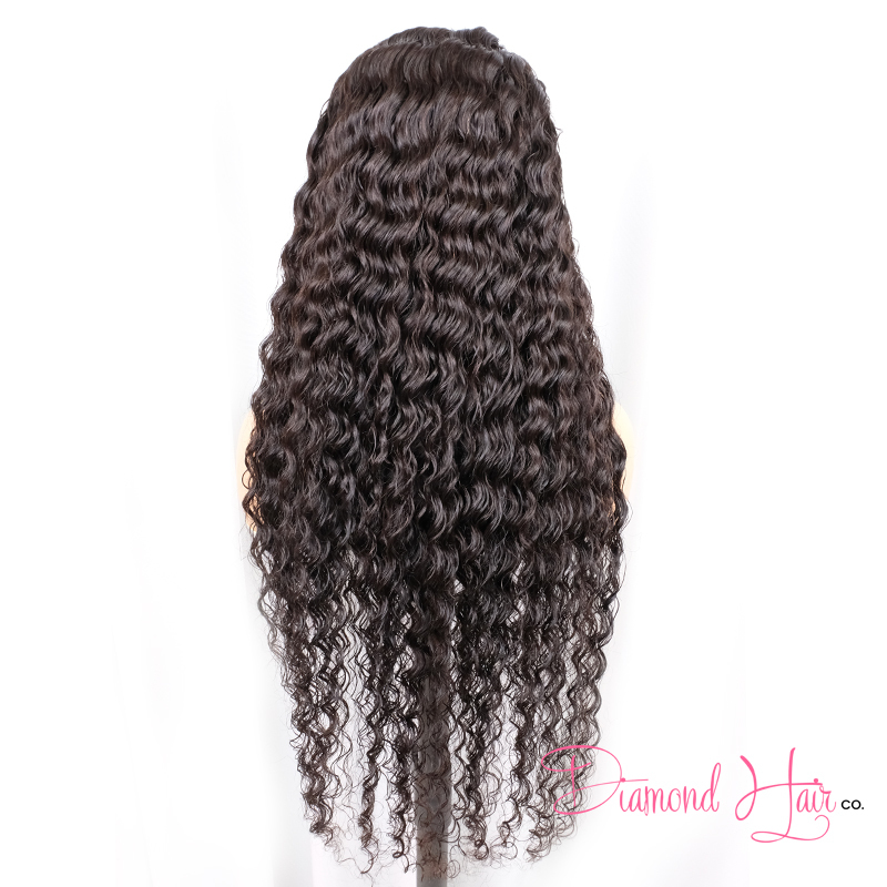 Deep Wave 5x5 Closure Wig 13x4 13x6 Full Frontal Wig 200% Density Mink Brazilian Diamond Virgin Hair
